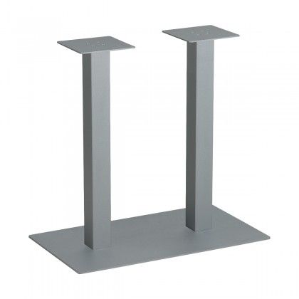 Pied de table central double ST 8745-8 hauteur 730 mm argent