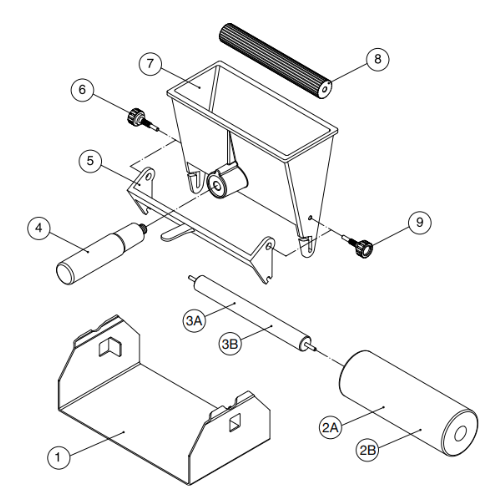 Rouleau intérieur pour encolleuse