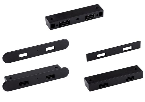Prise encastrable chargeur 2 X USB A rectangulaire