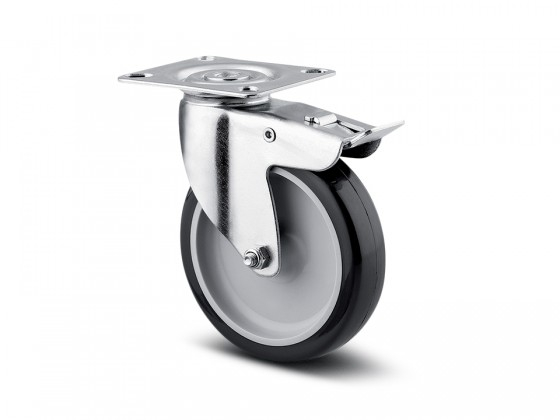 WaiMin Roulette De Meuble Type L Avec Plaque De Montage 3,2 X